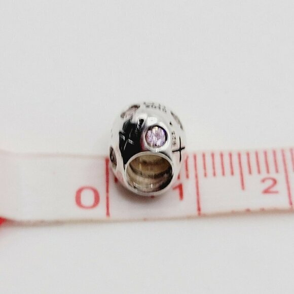 Chamilia Swarovski 2010 Ltd Edition XOXO Heart Charm Bead 925 Sterling Silver - Picture 8 of 8